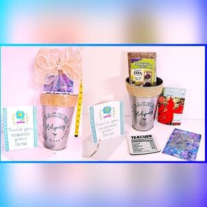 Thoughtful Teacher Appreciation Gift  “Thank You for Helping Me Grow” Flower Set